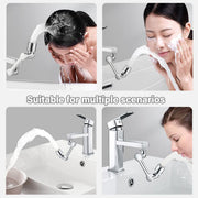Multifunction Mechanical Arm Faucet Extender Rotatable Sink Tap Adapter Joint - Black V528-FAUCET-EXTENDER-BLACK-113667