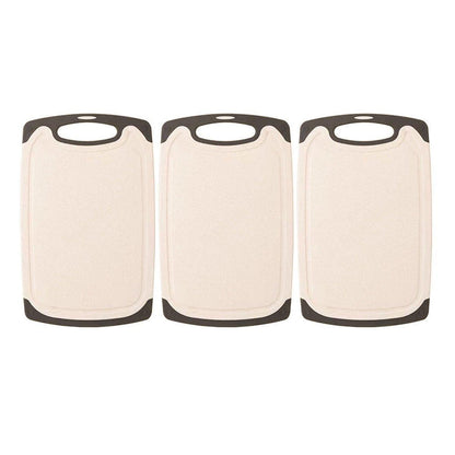 3PCS Wheat Straw Cutting Board Kitchen Chopping Board for Vegetables Meat Fruit V528-FDA-BEIGE-3PCS-711607