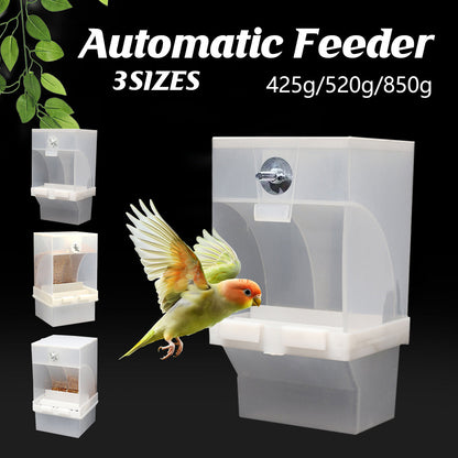 1 pc Automatic Bird Feeder Bird Feeder Cage Accessories Automatic Feed Cage - 425g V528-FEEDER-425G-994024