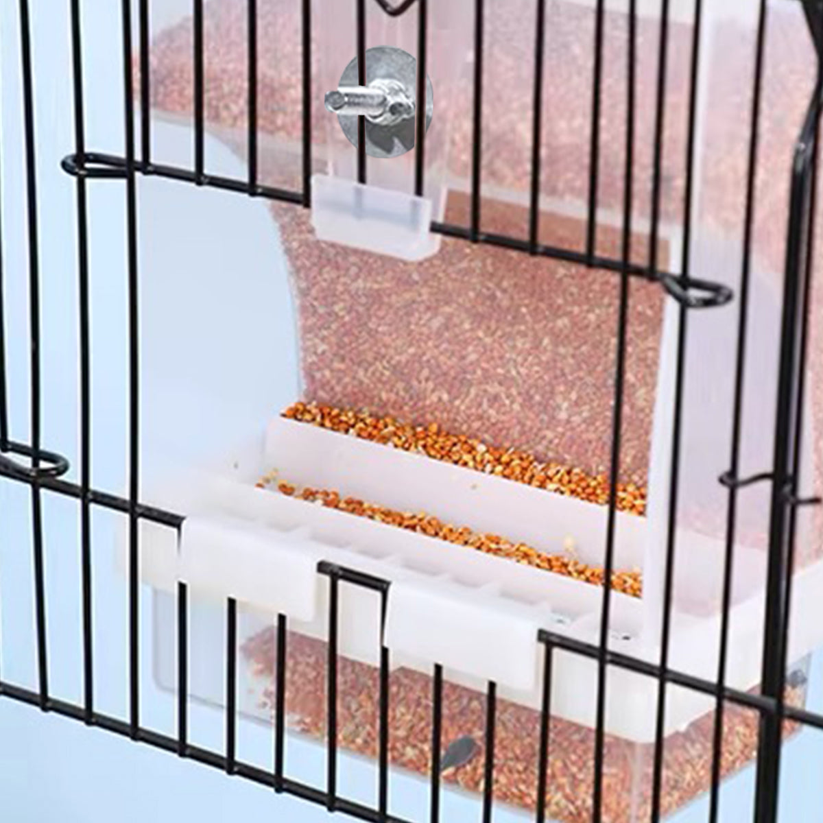 1 pc Automatic Bird Feeder Bird Feeder Cage Accessories Automatic Feed Cage - 425g V528-FEEDER-425G-994024
