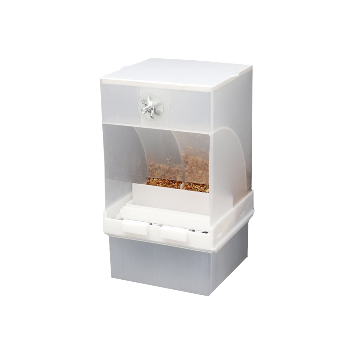 1 pc Automatic Bird Feeder Bird Feeder Cage Accessories Automatic Feed Cage - 425g V528-FEEDER-425G-994024