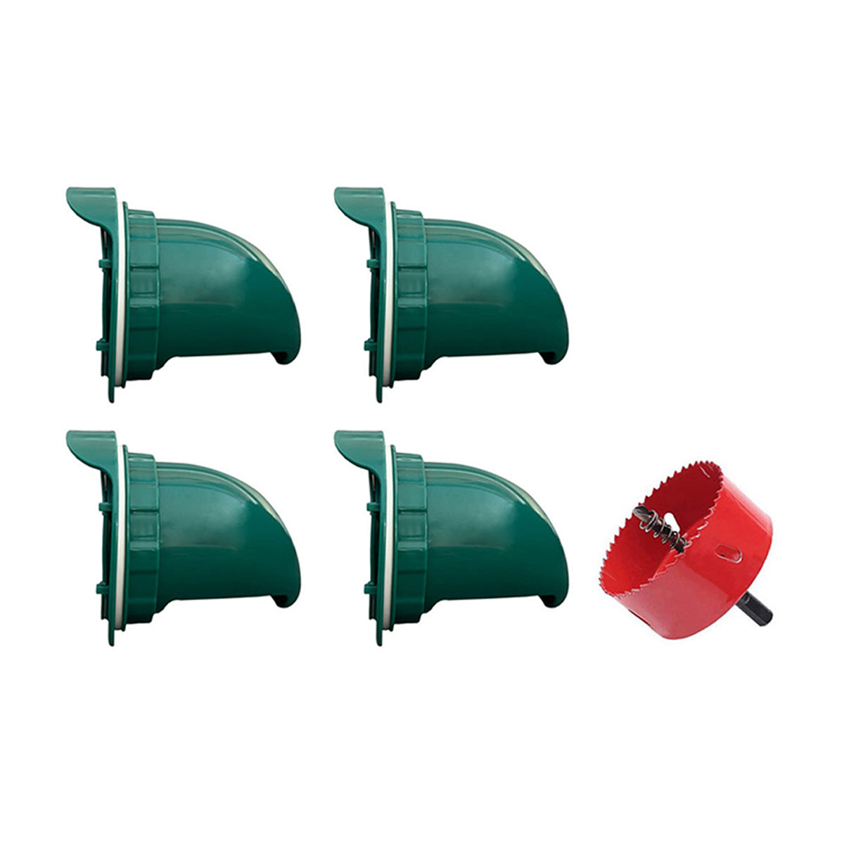 5PCS Automatic Chicken Feeder Poultry Feeding Cup Trough Drinker Set Hen Coop V528-FEEDER-5PCS-521777