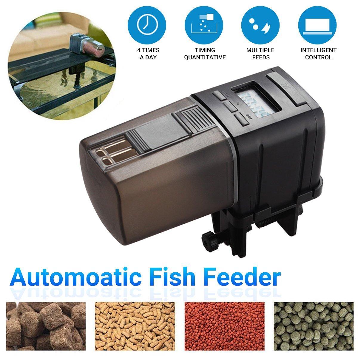 Automatic Fish Feeder Intelligent Timing Aquarium Large Capacity Food Dispenser V528-FEEDER-773017