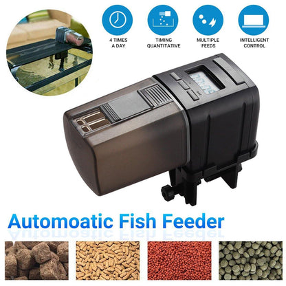 Automatic Fish Feeder Intelligent Timing Aquarium Large Capacity Food Dispenser V528-FEEDER-773017