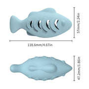 Interactive Cat Toys Fish Leaky Food Dispenser Fun Pet Play Chew Toy Durable - Green V528-FEEDER-GREEN-324140