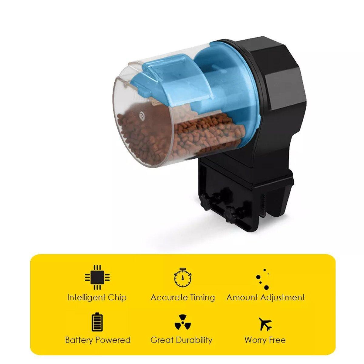 Intelligent Automatic Fish Feeder for Aquarium Large Capacity Timing Feeder - Yellow V528-FEEDER-YELLOW-744880