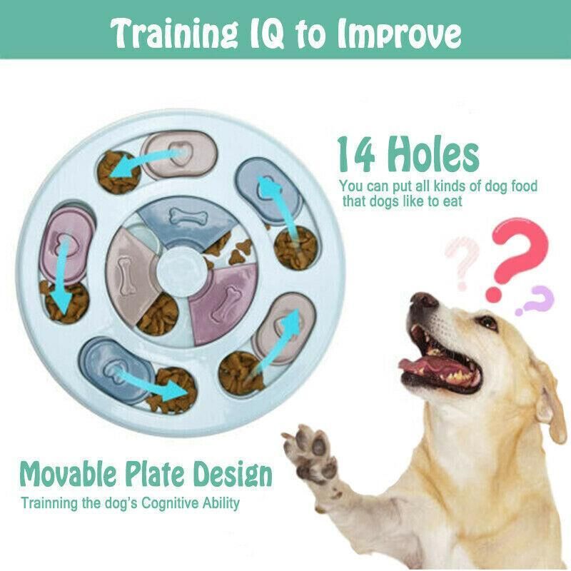 Dog Treat Dispenser Puppy Feeder Puzzle Game Interactive Toy Pet Training Supply - Green V528-FEEDERPUZZLE-GREEN-395205