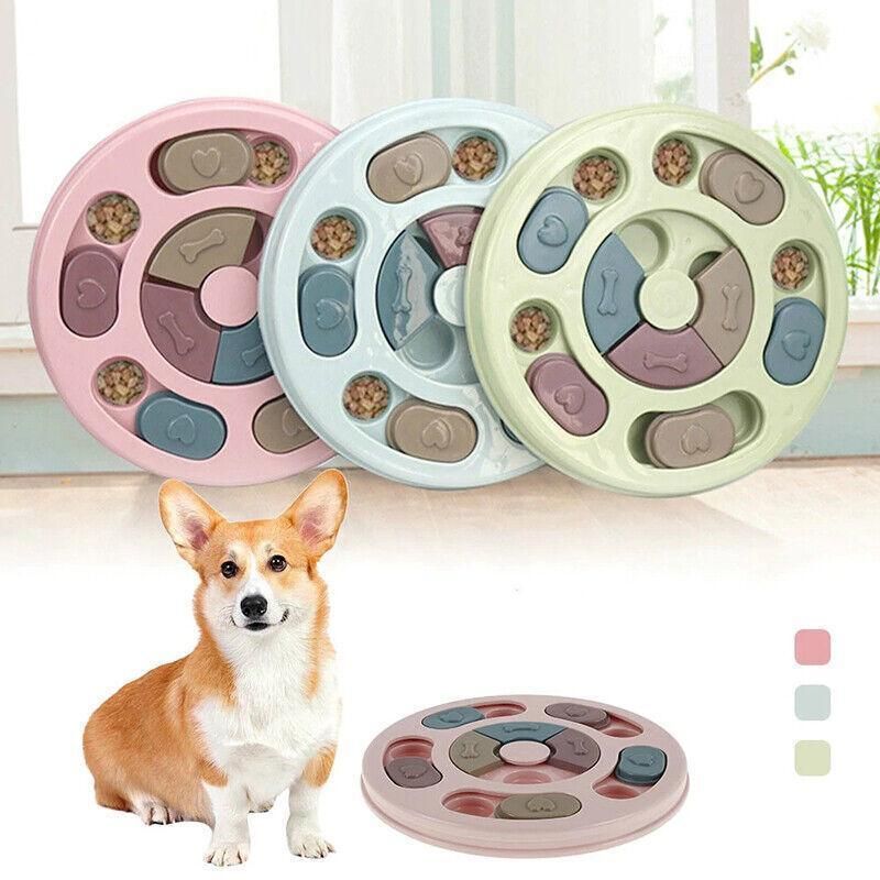 Dog Treat Dispenser Puppy Feeder Puzzle Game Interactive Toy Pet Training Supply - Green V528-FEEDERPUZZLE-GREEN-395205