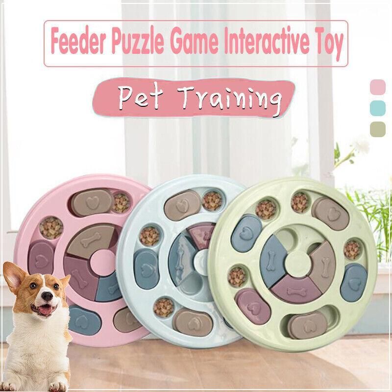 Dog Treat Dispenser Puppy Feeder Puzzle Game Interactive Toy Pet Training Supply - Green V528-FEEDERPUZZLE-GREEN-395205
