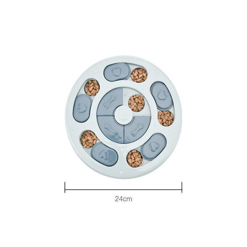 Dog Treat Dispenser Puppy Feeder Puzzle Game Interactive Toy Pet Training Supply - Green V528-FEEDERPUZZLE-GREEN-395205
