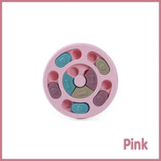 Dog Treat Dispenser Puppy Feeder Puzzle Game Interactive Toy Pet Training Supply - Pink V528-FEEDERPUZZLE-PINK-499847