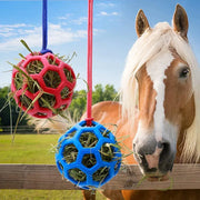 Hanging Hay Feeders Stable Feed Polo Feeding Balls Toy for Horses and Livestock - Red V528-FEEDING-BALL-RED-237799