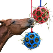 Hanging Hay Feeders Stable Feed Polo Feeding Balls Toy for Horses and Livestock - Red V528-FEEDING-BALL-RED-237799