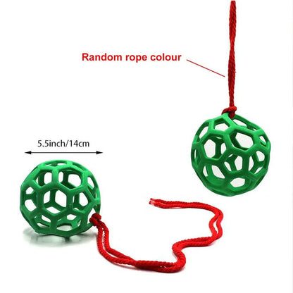 Hanging Hay Feeders Stable Feed Polo Feeding Balls Toy for Horses and Livestock - Red V528-FEEDING-BALL-RED-237799