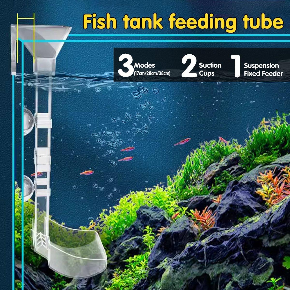 Aquarium Feeding Tube Multifunctional Fish Tank Floating Feeding Ring Shrimp Feeder V528-FEEDING-TUBE-157871