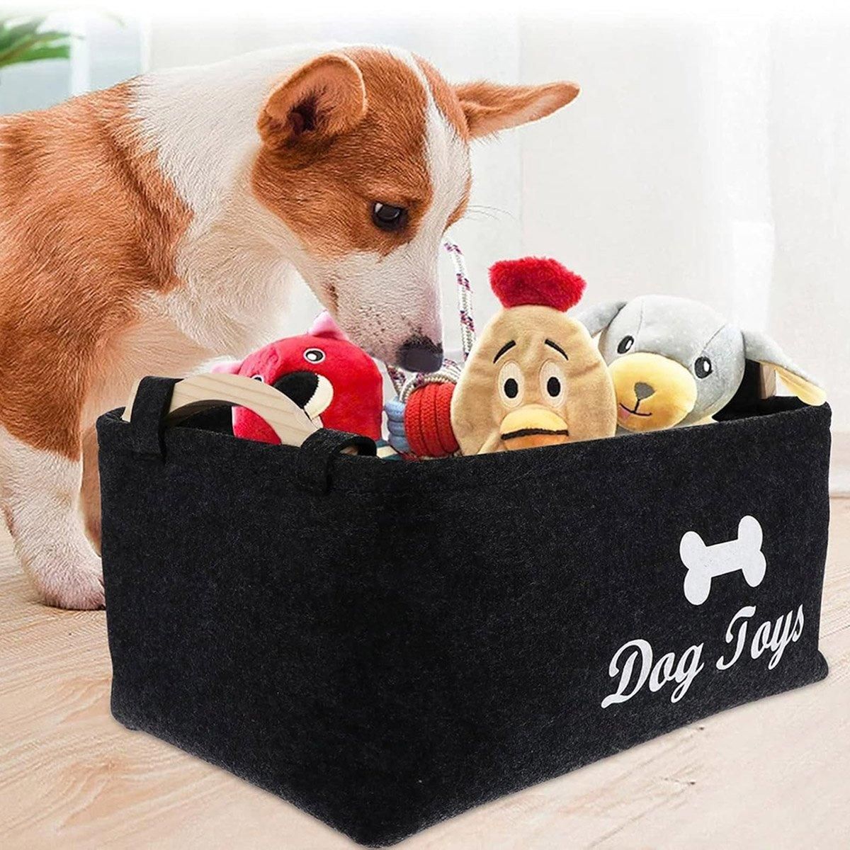 Large Felt Storage Basket for Dog Toys Dirty Clothes Sundries Home Organizer V528-FELT-STORAGE-227859