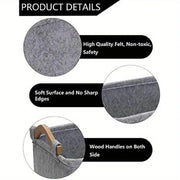 Large Felt Storage Basket for Dog Toys Dirty Clothes Sundries Home Organizer V528-FELT-STORAGE-227859