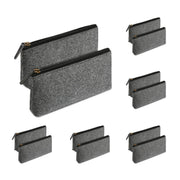 10PCS Large Capacity Felt Pencil Case Stationery Organizer Cosmetic Storage Bag V528-FELTPENBAG-MEDIUM-GREY-10PCS-456200