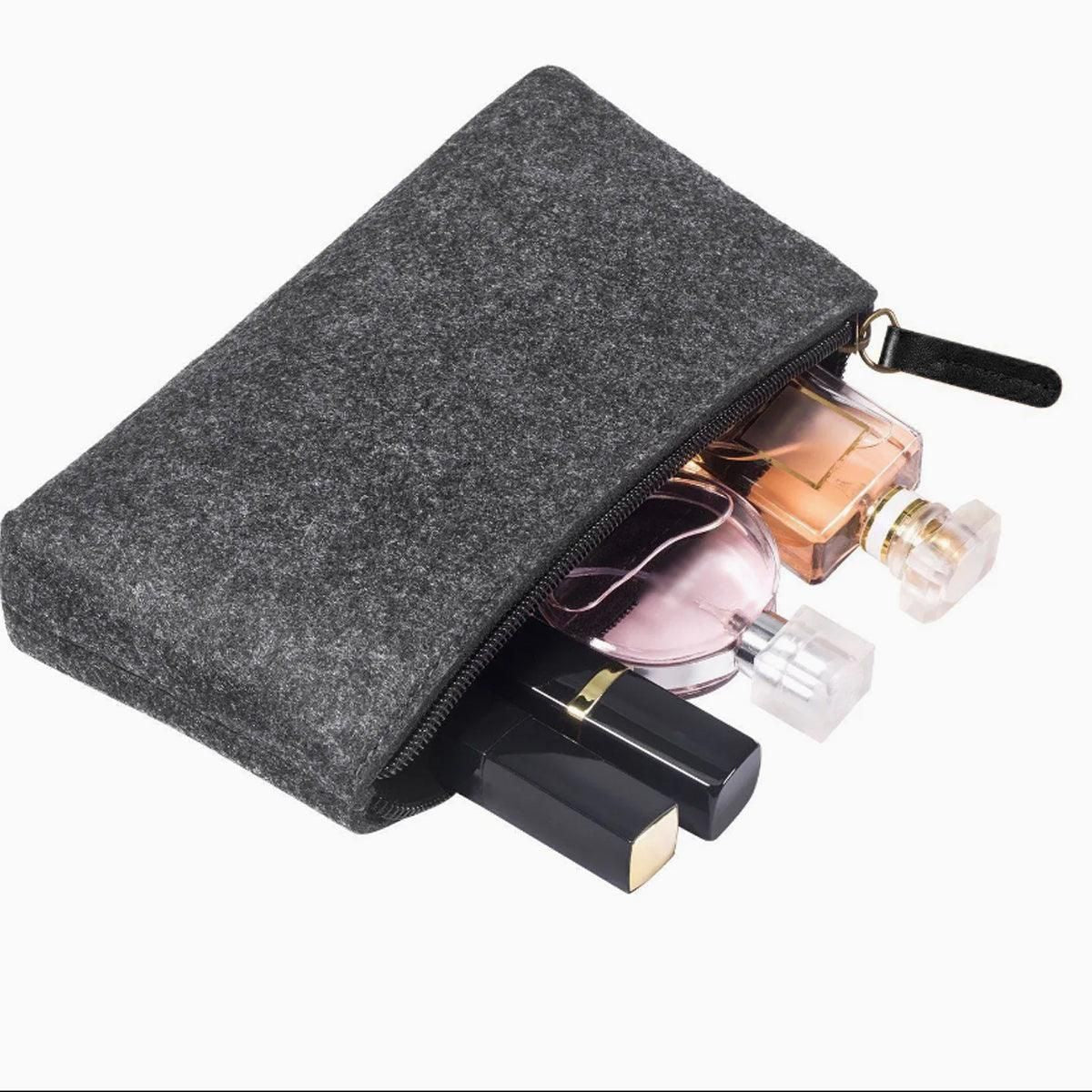 10PCS Large Capacity Felt Pencil Case Stationery Organizer Cosmetic Storage Bag V528-FELTPENBAG-MEDIUM-GREY-10PCS-456200