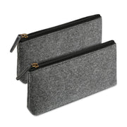 10PCS Large Capacity Felt Pencil Case Stationery Organizer Cosmetic Storage Bag V528-FELTPENBAG-MEDIUM-GREY-10PCS-456200