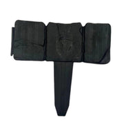 20pcs Garden Fence Edging Plastic Lawn Border for Outdoor Yard Flower Bed - Black V528-FENCE-20PCS-BLACK-825740