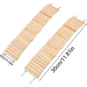 Wooden Hamster Toy Furniture Small Fence Climbing Stairs Arch Bridge for Pets V528-FENCE-8X30CM-2PCS-750700