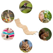 Wooden Hamster Toy Furniture Small Fence Climbing Stairs Arch Bridge for Pets V528-FENCE-8X30CM-2PCS-750700