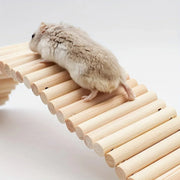Wooden Hamster Toy Furniture Small Fence Climbing Stairs Arch Bridge for Pets V528-FENCE-8X30CM-2PCS-750700