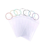 2/10PCS Cruise Ship Luggage Tags Holders Zip Pouch Keyring Steel Wire Cable - 2PCS V528-FERRULE-2PCS-269885