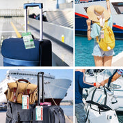 2/10PCS Cruise Ship Luggage Tags Holders Zip Pouch Keyring Steel Wire Cable - 2PCS V528-FERRULE-2PCS-269885