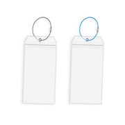 2/10PCS Cruise Ship Luggage Tags Holders Zip Pouch Keyring Steel Wire Cable - 2PCS V528-FERRULE-2PCS-269885