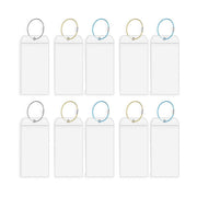 2/10PCS Cruise Ship Luggage Tags Holders Zip Pouch Keyring Steel Wire Cable - 2PCS V528-FERRULE-2PCS-269885