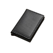RFID Blocking Leather Card Wallet with Money Clip for Men Credit Holder - Black V528-FERRULE-BLACK-6045400