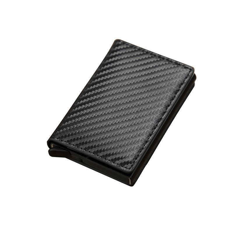 RFID Blocking Leather Card Wallet with Money Clip for Men Credit Holder - Black V528-FERRULE-BLACK-6045400
