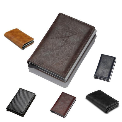 RFID Blocking Leather Card Wallet with Money Clip for Men Credit Holder - Yellow V528-FERRULE-YELLOW-656565