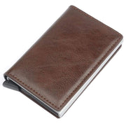 RFID Blocking Leather Card Wallet with Money Clip for Men Credit Holder - Yellow V528-FERRULE-YELLOW-656565