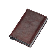 RFID Blocking Leather Card Wallet with Money Clip for Men Credit Holder - Yellow V528-FERRULE-YELLOW-656565