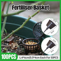 100x Plastic Fertilizer Baskets with Lid Balcony Gardening Tools Bonsai Supplies V528-FERTILISER-BASKET-100PCS-513409