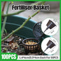 100x Plastic Fertilizer Baskets with Lid Balcony Gardening Tools Bonsai Supplies V528-FERTILISER-BASKET-100PCS-513409