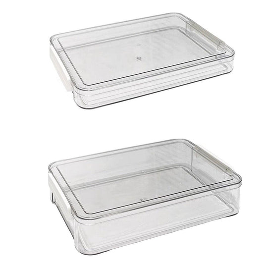 Large Capacity A4 File Storage Box Transparent Plastic Document Organizer Case - Large V528-FILE-BOX-LARGE-517746