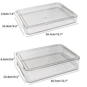 Large Capacity A4 File Storage Box Transparent Plastic Document Organizer Case - Large V528-FILE-BOX-LARGE-517746