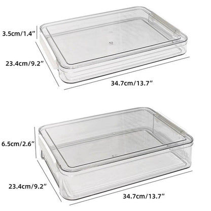 Large Capacity A4 File Storage Box Transparent Plastic Document Organizer Case - Large V528-FILE-BOX-LARGE-517746