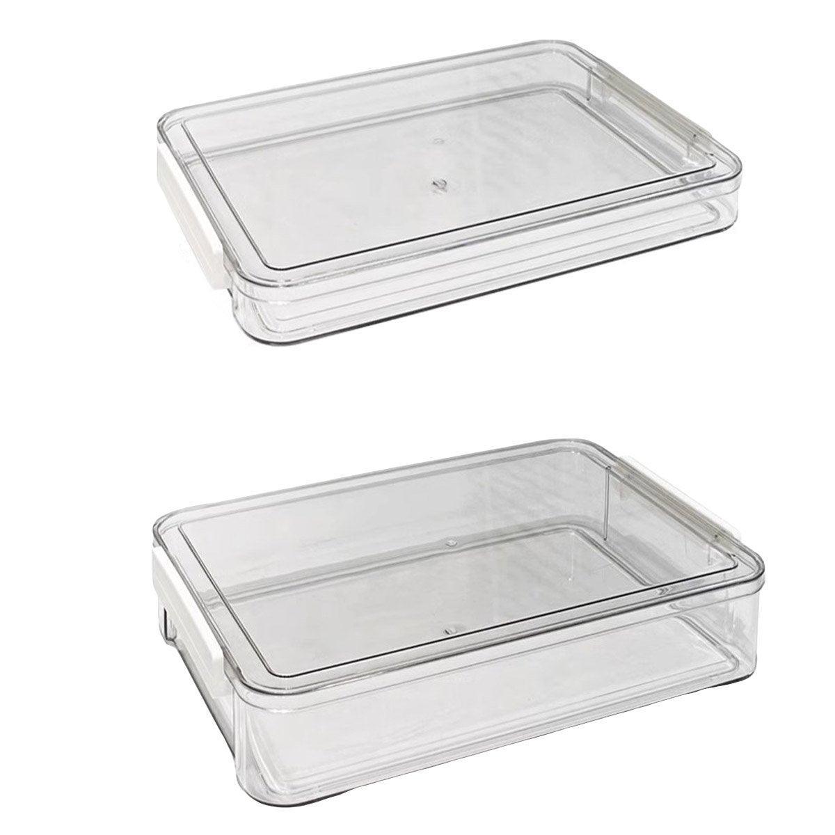 Large Capacity A4 File Storage Box Transparent Plastic Document Organizer Case - Small V528-FILE-BOX-SMALL-268040