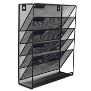 5 Tier Iron File Organiser Desktop File Management Shelf for Office Storage Desk V528-FILE-RACK-397273