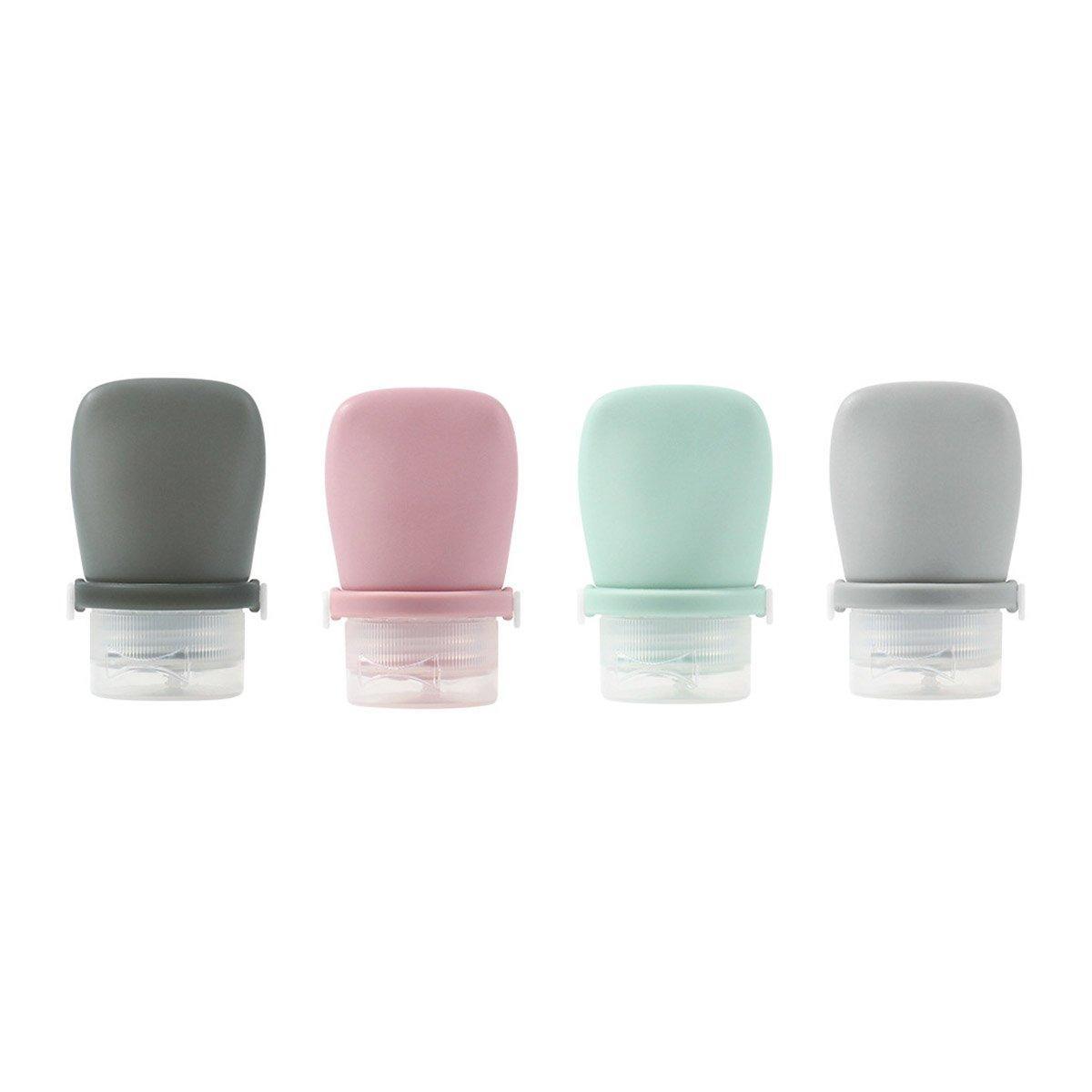 4pcs Travel Storage Bottles Set Refillable Silicone for Shampoo Lotion Cosmetics V528-FILLING-BOTTLE-4PCS-30ML-123616