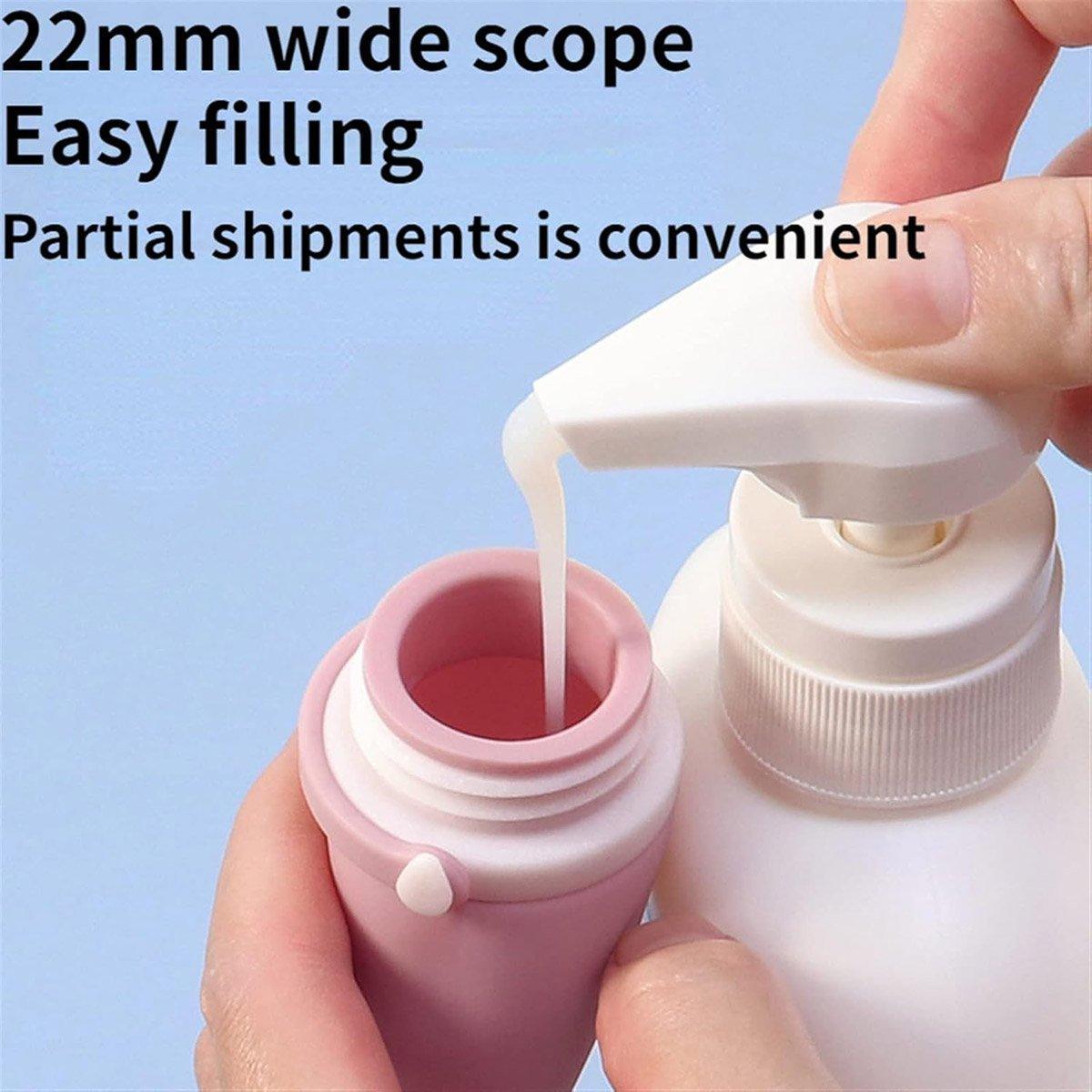 4pcs Travel Storage Bottles Set Refillable Silicone for Shampoo Lotion Cosmetics V528-FILLING-BOTTLE-4PCS-30ML-123616