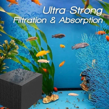 Eco-Aquarium Carbon Filter For Fish Tank Water Purifier Cube Aquarium Cleaner - 10X10X10CM V528-FILTER-10-10-10CM-1PC-531594