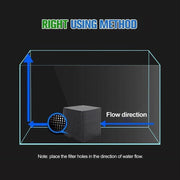 Eco-Aquarium Carbon Filter For Fish Tank Water Purifier Cube Aquarium Cleaner - 10X10X5CM