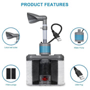 Aquarium Six in One Filter Reverse Air Lift Suction Aeration Wave Maker System V528-FILTER-230588