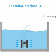 Aquarium Six in One Filter Reverse Air Lift Suction Aeration Wave Maker System V528-FILTER-230588